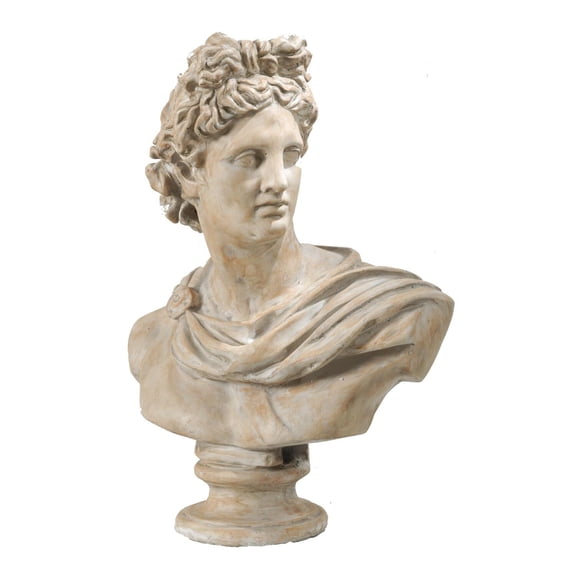 A and B Home A&B Home Placidia 31-inch White Wash Bust Statue