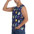 thumbnail image 3 of Fotbe Men's Astronaut Corgi Print Men's Sleeveless Muscle Tank Tops Casual T-Shirts for Gym Workout Beach-Medium, 3 of 8