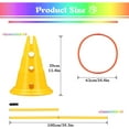 thumbnail image 2 of 6 Sets Dog Agility Hurdle Cone Set, Adjustable Obstacle Training for Puppy, Pet Crossbar Combo for Beginners for Backyard, 5 Sets x Pole Obstacles,1 Set x Hoop Jump, 2 of 6