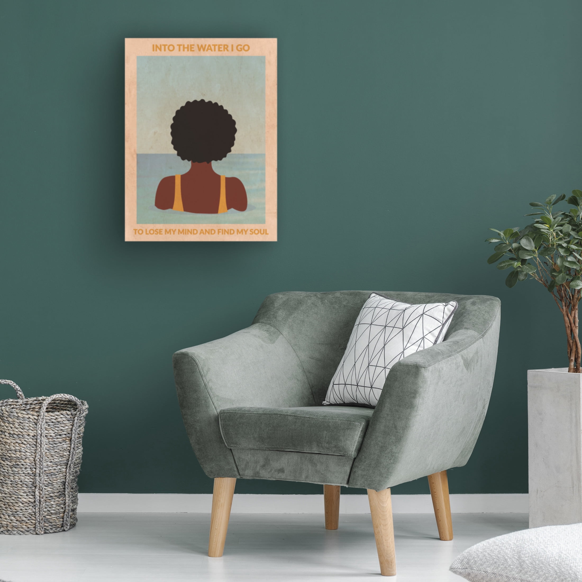 Trademark Fine Art Jon Downer  Into the Water black Canvas Wall Art