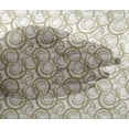 thumbnail image 4 of oneOone Viscose Chiffon Olive Green Fabric Circles Geometric Sewing Craft Projects Fabric Prints By Yard 42 Inch Wide, 4 of 4