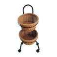 thumbnail image 1 of Cesta De Almacenamiento Hecha A Mano Con Ruedas, Frutero Para Patio, Encimera, Baño, 1 of 8