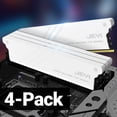 thumbnail image 1 of Memory RAM Heatsink With Thermal Pads, Desktop RAM Cooler DDR Radiation Dissipate for PC DIY DDR2 DDR3 DDR4 DDR5 White 4pcs, 1 of 6