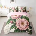 thumbnail image 2 of Romantic Rose Bed in a Bag King Size 7 Pieces,Valentine Rose King Comforter Set Reversible,Vintage Wildlife Bedding Sets All Season with Comforter, Sheets, Pillowcases & Shams, 2 of 5