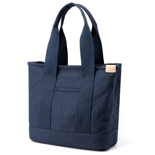 Bolsa Bolsos de hombro de lona Moda Mujer Tote Casual Portátil para fiesta (Azul oscuro) Likrtyny Para Estrenar