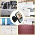 thumbnail image 5 of 4 Pcs Cabinet Handle Drawer Pulls Horse Knobs with Screws Square Furniture Office Cabinet Knob Decoration, 5 of 7