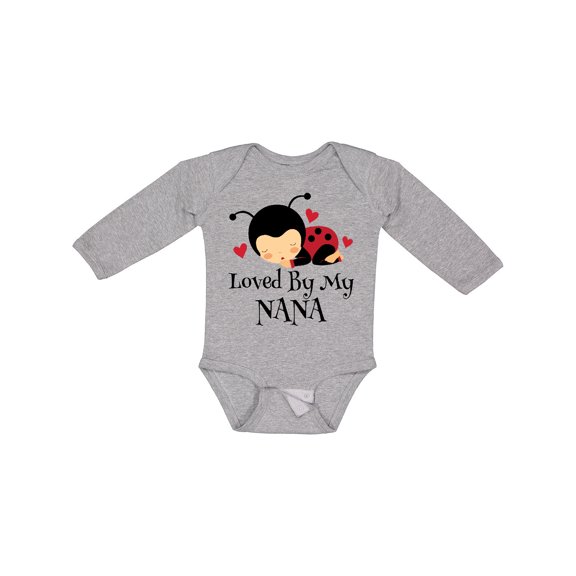 Inktastic Loved by My Nana Grandchild Boys or Girls Long Sleeve Baby Bodysuit