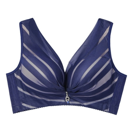 

gvdentm Women s Beauty Back Smoothing Minimizer Bra Bralettes For Women With Support Blue 34