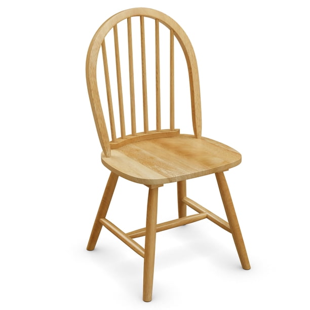 Costway Set of 4 Vintage Windsor Dining Side Chair with Curved