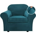 thumbnail image 1 of Housse de Canapé Moderne en Velours Peluche 4 Pcs à Haute Extensibilité, Protège-Meubles Ajusté, Housse de Canapé Épaisse de Luxe, Lavable à la Machine, 1 of 6