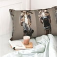 thumbnail image 4 of Salouo Funny Horse Faces Expressions Pattern Pillow Cases,1PC Pillow Covers with Envelope Closure Decorative Pillow Case for Bed Couch,Pillows Not Included-20"x30", 4 of 6