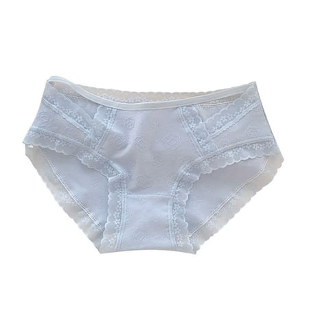 Yuzhih Womens Underwear Cotton Bikini Panties Lace Soft Hipster Panty Ladies Stretch Full Briefs Seamless Comfort Underwear