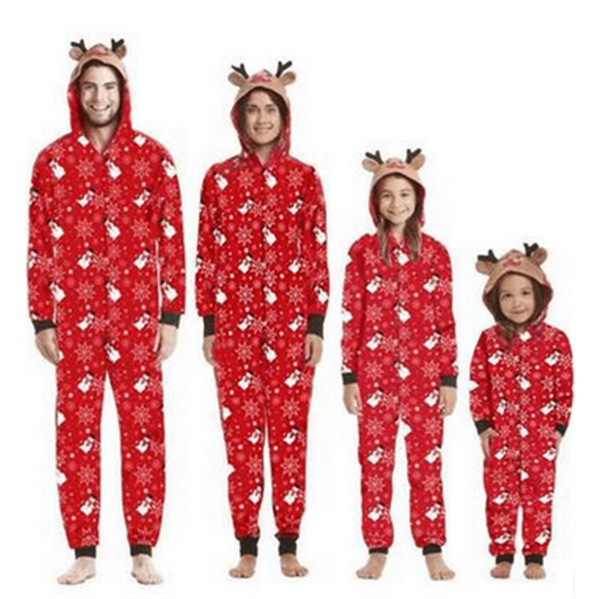 Sylvamorning Matching Family Christmas Pajamas Sleepwear Jumpsuit Hoodie Snowman Print Sleeper Onesie For Baby Adults Kids Other