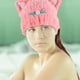 thumbnail image 4 of unbranded De En Toalla Absorbente Rosa Con Orejas De Para Secado Suave Y Cuidado Del, 4 of 6