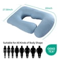 thumbnail image 2 of Almohada de Embarazo Wodsfay en Forma de U para Soporte Corporal Completo de 165 cm, 2 of 8