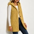 thumbnail image 5 of Ashirexll Fleece Vest Women, Womens Winter Coats, Ladies Winter Versatile Double Sided Fleece Sleeveless Hooded Jacket for Outdoor, 5 of 7