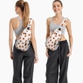 thumbnail image 6 of Sling Backpack,White Halloween Pumpkins Sling Bag with Water Bottle Holder,Waterproof Sling Bag for Men/Women with Headphone Jack for Hiking,Travel, 6 of 6