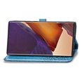 thumbnail image 6 of Galaxy Note 20 Ultra Case, Alltyech PU Leather Mandala Embossed Folding Stand Anti-scratch Folio Flip Credit Cards Slots Wallet Case Cover For Samsung Galaxy Note 20 Ultra, Blue, 6 of 10