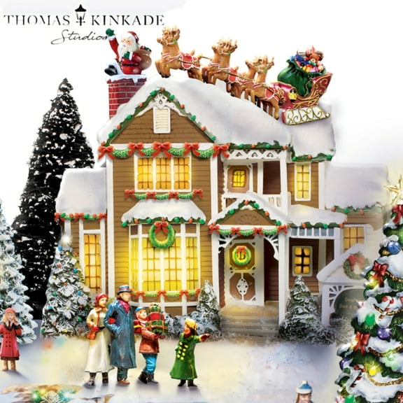 The Bradford Exchange Thomas Kinkade Sounds of The Season Village Collection #1