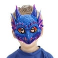 thumbnail image 3 of Máscaras de dragón 3D Salvador Cubierta facial para niños Violeta, 3 of 8
