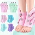 thumbnail image 4 of Calcetines de tacón de gel hidratante con aloe vera y vitamina E para el tratamiento de los talones agrietados - Calcetines suaves reutilizables de spa therapy con forro de gel hidratante intensivo, 4 of 5