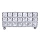 thumbnail image 1 of Caja de pañuelos de cristal con base de acero inoxidable, soporte para pañuelos brillante para el hogar, coche y oficina, 1 of 5