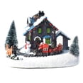 thumbnail image 1 of SGACAI Conjuntos de pueblos navideños Decoraciones navideñas Decoración de mesa Pueblo LED, 1 of 6