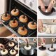 thumbnail image 5 of Moldes de Silicona, Molde para Donas para Hornear, Juego de Moldes para Donas, 12 Piezas de Moldes de Pastelería para Moldes para Pasteles Bagel y Doug Hnut, 5 of 5