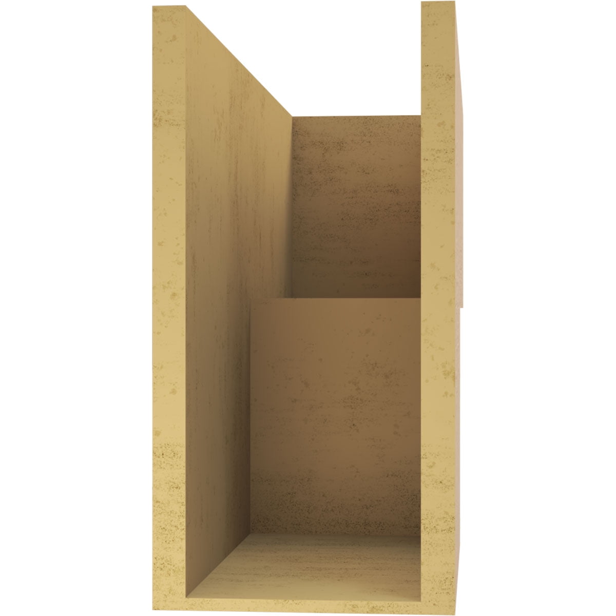 9"W x 27"D x 18"H Classic Chapel Hill Rough Cedar Woodgrain TimberThane Corbel, Primed Tan