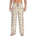 thumbnail image 2 of Kdxio Squirrel And Mushroom Print Men's Sleep Pajama Pant Lounge Pants with Pockets, 2 of 8