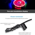 thumbnail image 2 of 120mm Fan Silent Dual Aperture Fan Desktop PC Case Cooler Fan Silent Gale-Fan LED RGB Light, 2 of 6
