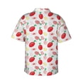 thumbnail image 4 of Strawberry Men'S 3d Print Casual Button Down Shirts, Novelty Hawaiian Short Sleeves S, 4 of 8