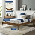 thumbnail image 6 of Modway June Full Wood Platform Bed Frame in Walnut, 6 of 7