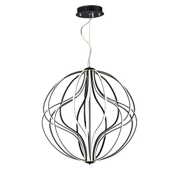 ET2 Lighting Aura - 35" 149W 1 LED Pendant, Black Finish