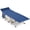 Navy Blue, variant on Topeakmart Metal Folding Camping Bed with Storage Bag, Gray