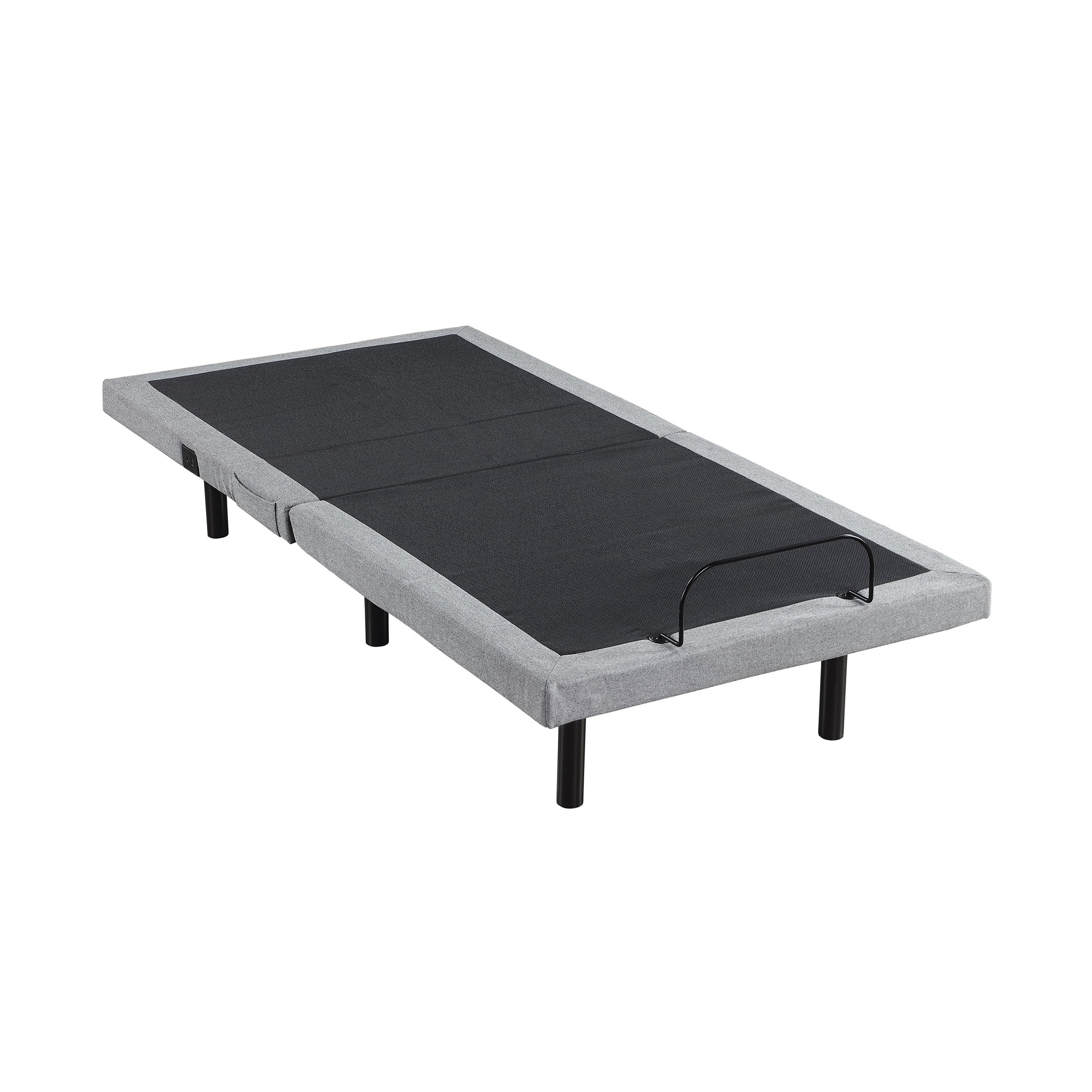 OakvillePark Elan 14" Power Head and Foot Adjustable Bed Frame with Massage, Zero Gravity, Charging Ports, LED Lighting, Twin XL, Gray