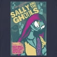 thumbnail image 2 of Women's The Nightmare Before Christmas Sally and the Ghouls Festival Poster Graphic Tee Navy Blue X Large, 2 of 4