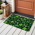 thumbnail image 4 of Saint Patrick's Day Entryway Rug 2'x3'&nbsp; Non Slip Front Door Mats, Spring Farmhouse Botanical Clovers Entrance Rugs Indoor Outdoor Carpet, Washable Floor Mats Small Area Rug for Bedroom Kitchen, 4 of 8
