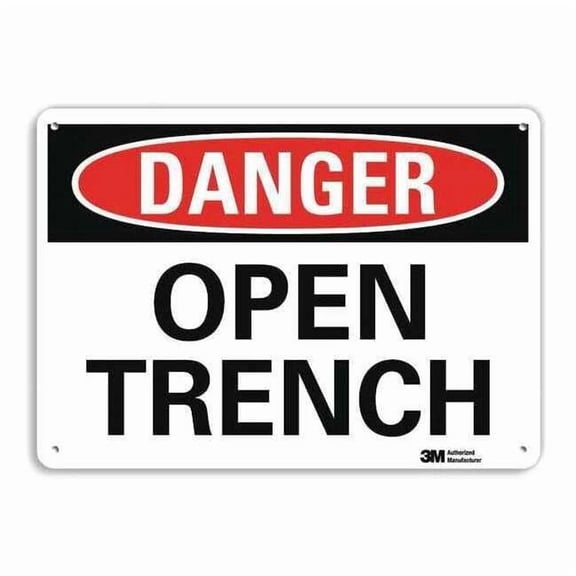 Lyle Danger Sign,10 in x 14 in,Aluminum U3-1885-RA_14X10