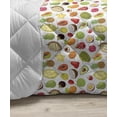thumbnail image 3 of Guava Down Alternative Comforter, Tropical Pattern of Pineapple Avocado Exotic Food Art Fruit Illustration, Microfiber Quilt for All Season, 5 Sizes, Emerald and Multicolor, by Ambesonne, 3 of 3