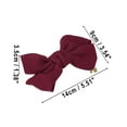 thumbnail image 4 of Ganga Única 1 Pc Clip de Cabello Clásico en Forma de Lazo para Mujeres y Niñas 5.51"x3.54"x1.38" Rojo Profundo, 4 of 5
