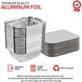 thumbnail image 3 of Stock Your Home 1 Lb Aluminum Disposable Cookware with Lids (25 Pack) - Foil Pans Cardboard Lids - Disposable & Recyclable Takeout Trays with Lids - Food Containers for Restaurants, Catering, Delis, 3 of 6