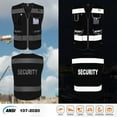 thumbnail image 2 of TCCFCCT Mesh Security Vest for Men Women 9 Pockets High Visibility Reflective Safety Vest, Hi Vis Vest with Reinforced Sewing, Durable to Use, Meets ANSI/ISEA, (G100S-Black, 4XL), 2 of 6