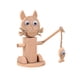 thumbnail image 3 of Juguete de madera para niños, figuras de animales pequeños hechos a mano, rompecabezas de madera 3D para preescolar. Gatito, 3 of 9