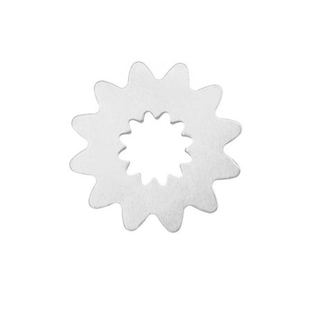 Sterling Silver Steampunk Sunburst Gear Stamping Blank 24.5mm (1)