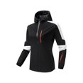 thumbnail image 1 of Veste Imperméable 2023 avec Capuche pour Femmes Mode Confortable Décontractée Veste à Blocs de Couleur Interchangeables Poche à Cordon Manches Longues à Capuche Vestes Décontractées Coupe-Vent Ajustable, 1 of 2