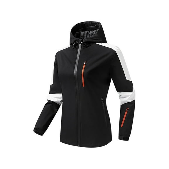 Lolmot Women's Waterproof Rain Jacket Lightweight Windproof Full Zip Packable Fall Winter Raincoat Windbreaker with Hood