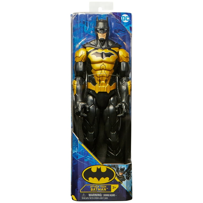 Batman 12-inch Superhero Action Figure, Attack Tech Toy for Kids