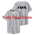 thumbnail image 3 of KAAZE Merch Maillot de Baseball pour Femmes Hommes Mode Décontractée Manches Courtes Mode Urbaine, 3 of 4