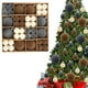 thumbnail image 1 of 72 bolas navideñas de terciopelo flocado | Adornos de plástico para árbol de Navidad | Hebilla de metal fácil de colgar | Decoración navideña duradera y resistente a la decoloración para árboles,, 1 of 7